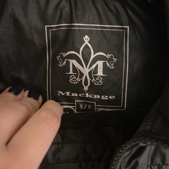Mackage rain jacket, excellent condition, black, size small - Picture 4 of 4